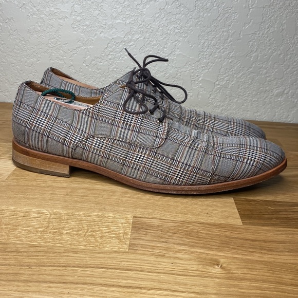 Taft Plaid Oxford Men’s Shoes Size EU 44 - Picture 5 of 9